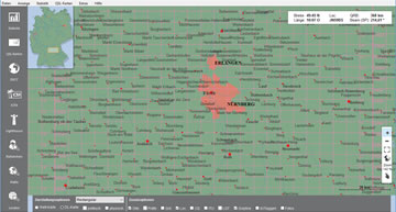 Deutschlandkarte: Locatornetz Deutschland