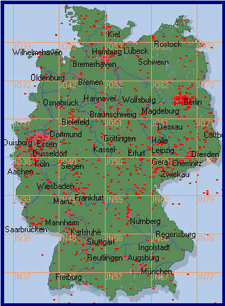 Locatornetz Deutschland mit Statistik