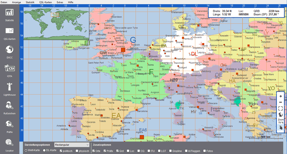 Weltkarte politische Darstellung