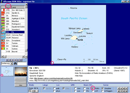 DXCC-Karte