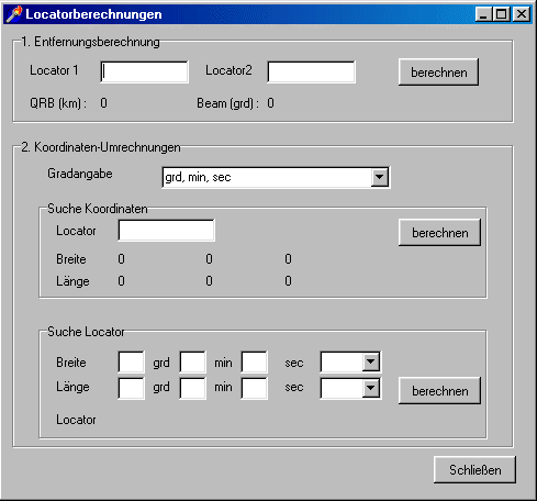 Locatorberechnung