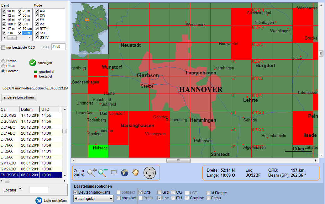 Locatorstatistik Deutschland