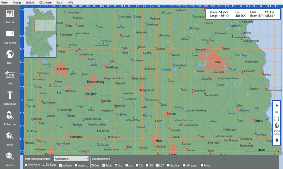 Deutschlandkarte 200% Zoom