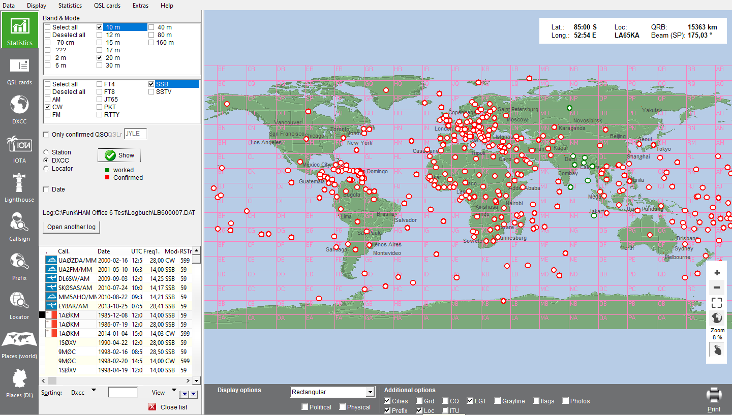 DXCC statistics World